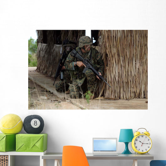 Us Marines Prepare to Wall Decal