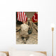 Marine Kneels before Rifle Wall Decal