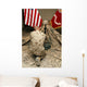 Marine Kneels before Rifle Wall Decal