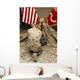 Marine Kneels before Rifle Wall Decal