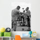 Soldier Pays His Respect Wall Decal
