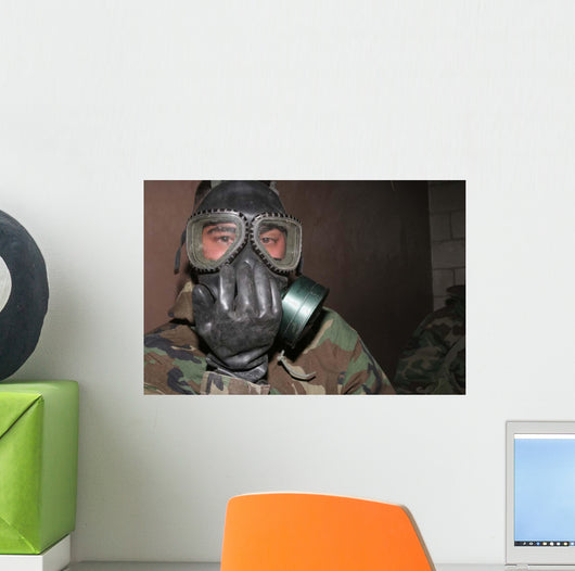 Marine Clears His Gas Wall Decal
