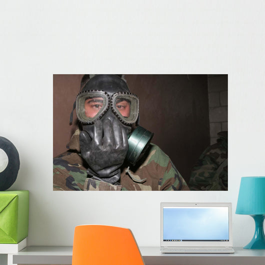 Marine Clears His Gas Wall Decal
