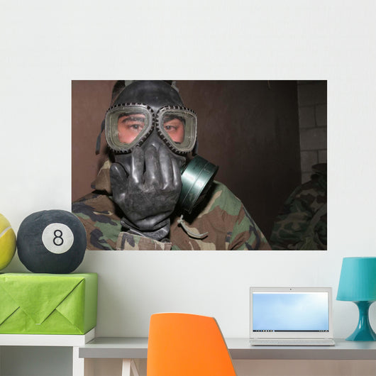 Marine Clears His Gas Wall Decal
