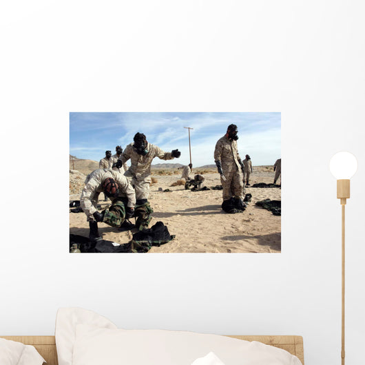 Marines and Sailors Assist Wall Decal