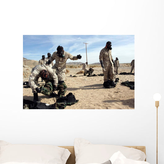 Marines and Sailors Assist Wall Decal