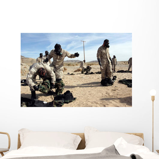 Marines and Sailors Assist Wall Decal