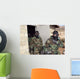 Marine Holds His Chest Wall Decal