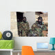 Marine Holds His Chest Wall Decal
