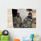 Marine Holds His Chest Wall Decal
