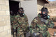 Marine Holds His Chest Wall Decal