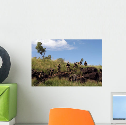 Marines Patrol Australian Outback Wall Decal