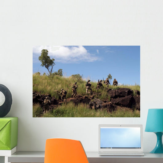 Marines Patrol Australian Outback Wall Decal