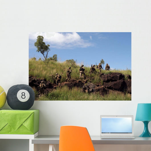 Marines Patrol Australian Outback Wall Decal