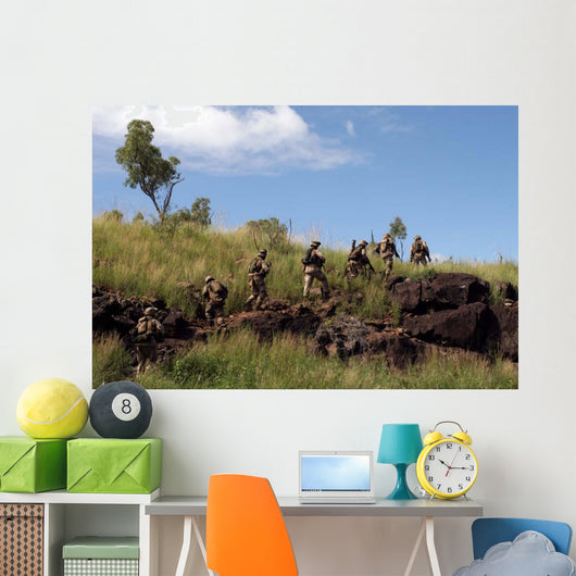 Marines Patrol Australian Outback Wall Decal