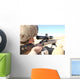 Soldier Aims with His Wall Decal