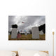 American Flag Flies Half Wall Decal