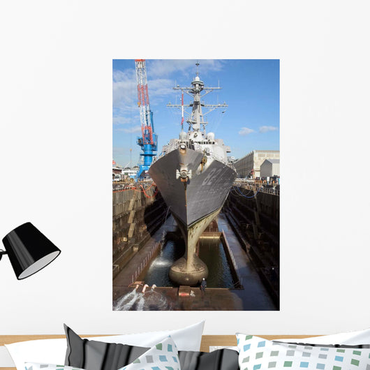Guided Missile Destroyer Uss Wall Decal Design 1
