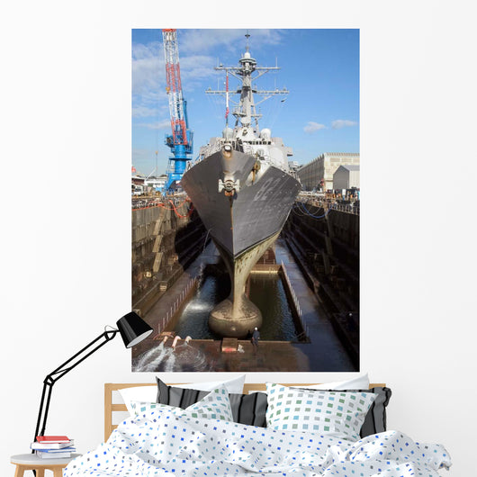 Guided Missile Destroyer Uss Wall Decal Design 1