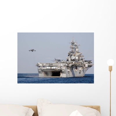 Av-8b Harrier Prepares to Wall Decal Design 1 shown on a wall