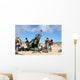 Artillerymen Fire-off round with Wall Decal