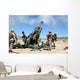 Artillerymen Fire-off round with Wall Decal