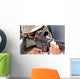 Soldier Peers through His Wall Decal