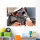 Soldier Peers through His Wall Decal