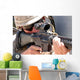 Soldier Peers through His Wall Decal
