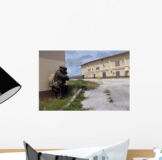 Marine Posts Security as Wall Decal