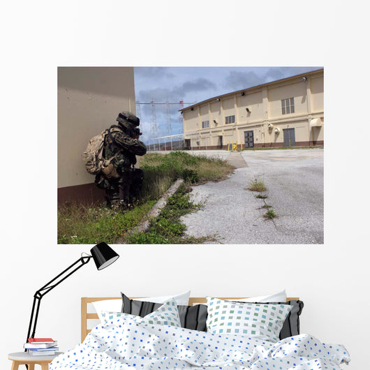 Marine Posts Security as Wall Decal