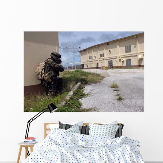 Marine Posts Security as Wall Decal