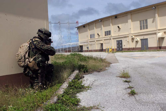 Marine Posts Security as Wall Decal