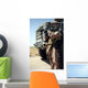 Soldier Provides Security for Wall Decal
