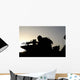 Silhouette Squad Automatic Weapon Wall Decal