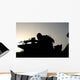 Silhouette Squad Automatic Weapon Wall Decal