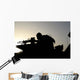 Silhouette Squad Automatic Weapon Wall Decal