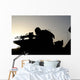 Silhouette Squad Automatic Weapon Wall Decal
