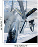 F-15 Eagle Refuels behind Wall Decal