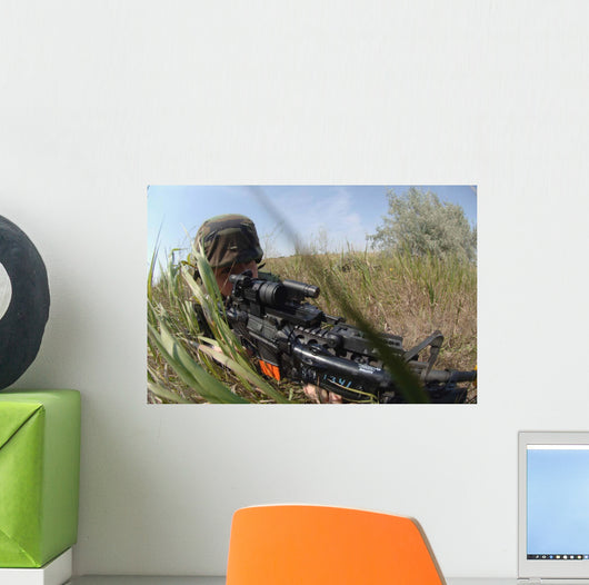 Airman Makes Tactical Move Wall Decal