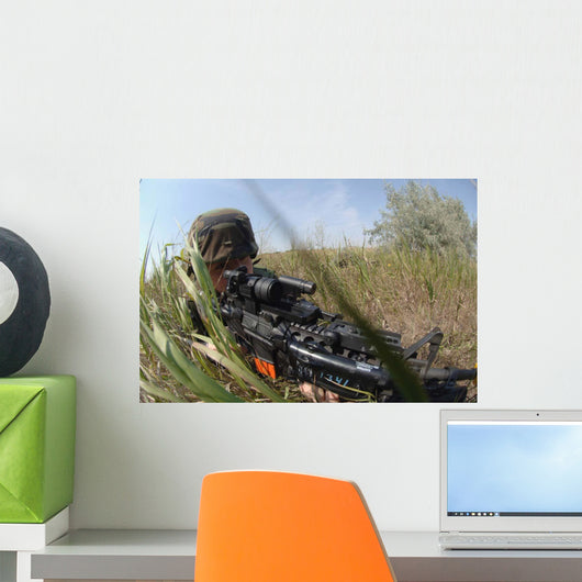 Airman Makes Tactical Move Wall Decal