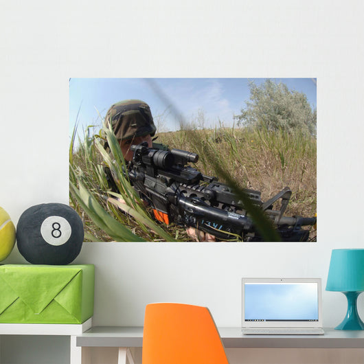 Airman Makes Tactical Move Wall Decal