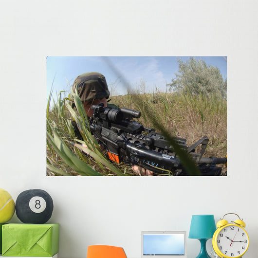 Airman Makes Tactical Move Wall Decal