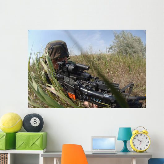 Airman Makes Tactical Move Wall Decal