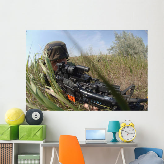 Airman Makes Tactical Move Wall Decal