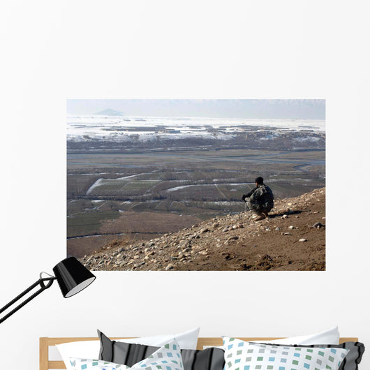 Us Army Soldier Looks Wall Decal Design 1