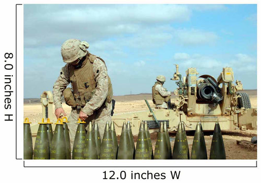 Us Marine Prepares Howitzer Wall Decal