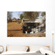 Humvee Burns after Simulated Wall Decal