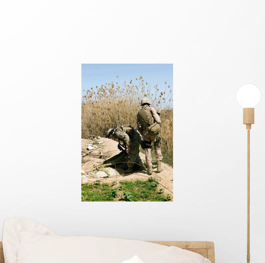 Marines Search for Weapons Wall Decal