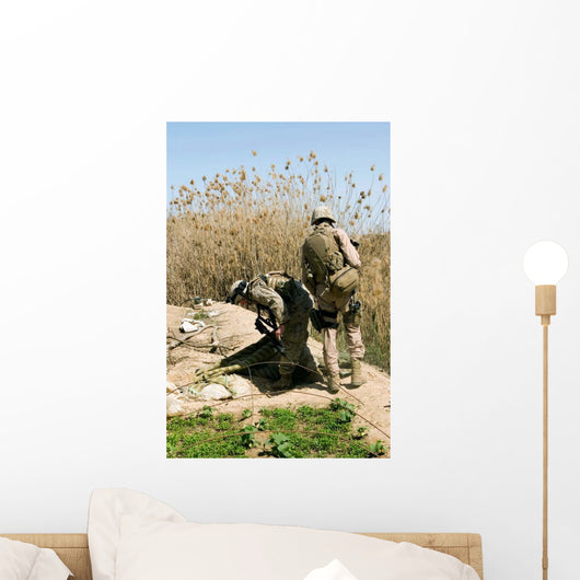 Marines Search for Weapons Wall Decal